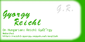 gyorgy reichl business card